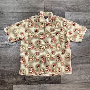 Vintage Y2K Burnside Hawaiian Short Sleeve Shirt Single Stitch - Men's Large